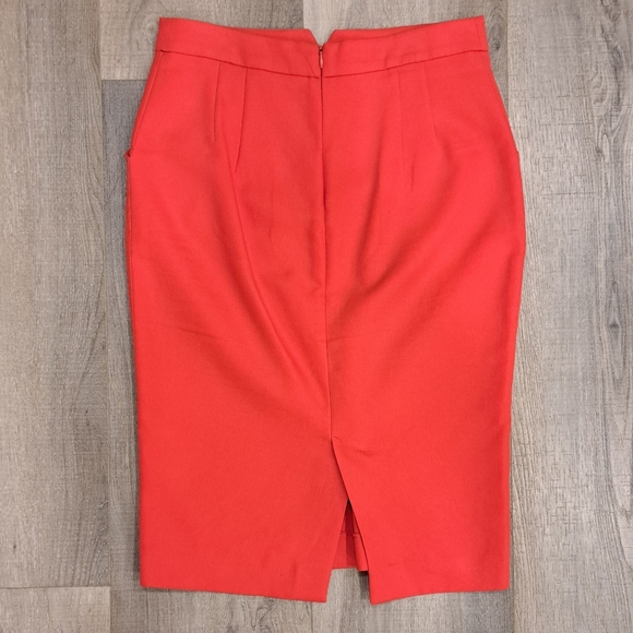 ZARA BASIC Red Pencil Skirt - Picture 4 of 4